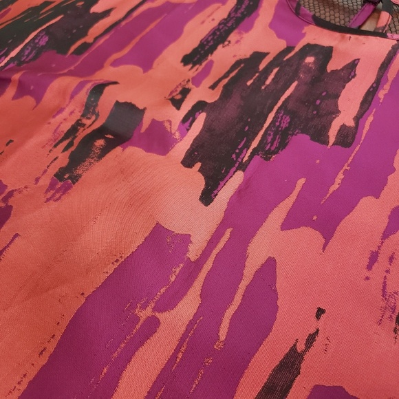 AQ/AQ boxy tee net mesh back orange camo - Picture 3 of 6